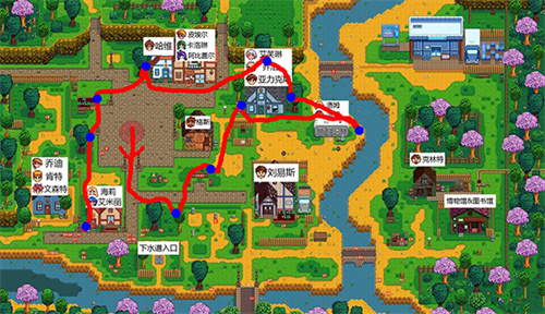 《星露谷物语》彩蛋大寻宝路线-复活节彩蛋位置介绍