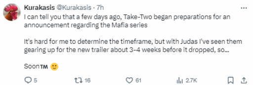 《四海兄弟》系列新作预告制作中！新情报曝光